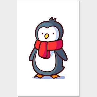 happy little penguin Posters and Art